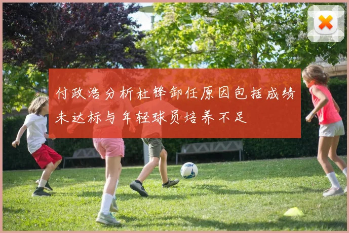 付政浩分析杜锋卸任原因包括成绩未达标与年轻球员培养不足